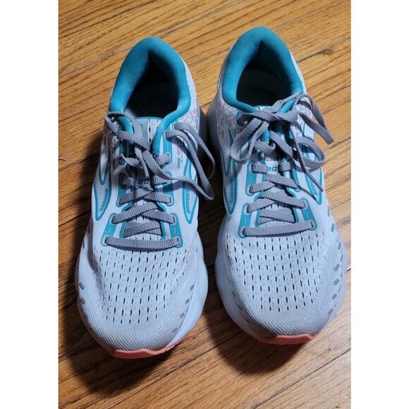 Brooks Glycerin 20 Womens Size 9.5 D WIDE Running Shoes Gray Green *See desc - Picture 7 of 7